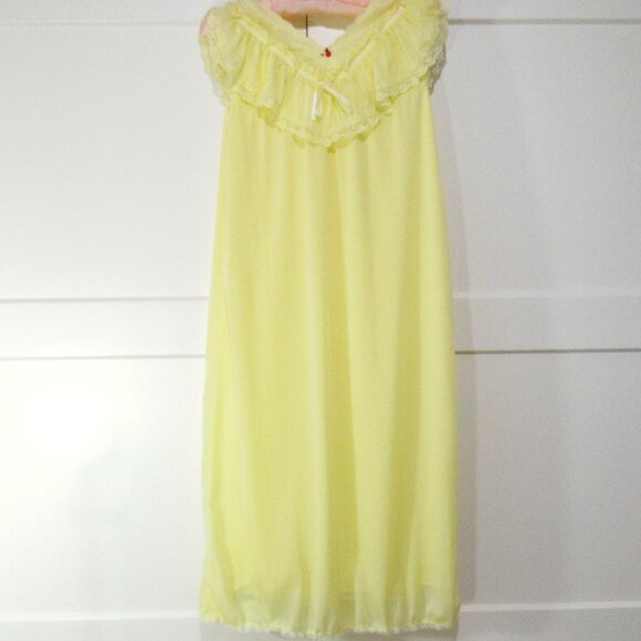 Vintage Double Nylon Babydoll Nightie M/L - Picture 6 of 10